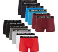 ANTONIO ROSSI (lot de 12) boxers ajustés pour hommes - Boxers pour hommes avec ceinture élastique