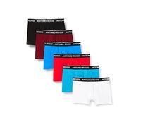 Antonio Rossi (lot de 6) boxers ajustés pour hommes | Boxers pour hommes avec ceinture élastique |Lumière Classique, L