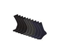 Antonio Rossi (Paquet de 5/10/20) Chaussettes unisexes | Chaussettes confortables grises, noires et bleues pour hommes et femmes | Chaussettes en coton adaptées pour le travail et le temps libre