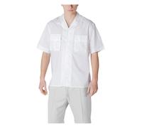 Antony Morato - Chemise blanche à col en V avec poches avant - Homme - Chemises - Blanc - Taille: S