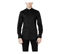 Antony Morato - Chemise Noire Slim Fit à Manches Longues - Homme - Chemises - Noir - Taille: S