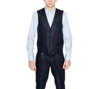 Antony Morato Gilet Homme Noir Mélange de Lin : Taille - 48 Taille : 48
