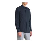 Antony Morato, Homme, Chemises, Bleu, Taille: M Chemise Slim Fit en Popeline Bleue