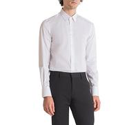 Antony Morato pour des Hommes Chemise Coupe Super Slim Milano, Blanc, M
