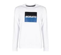 Antony Morato - T-shirt décontracté avec col en C et impression frontale - Homme - Sweatshirts et sweats à capuche - Blanc - Taille: 2XL