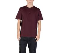 Antony Morato T-Shirt Maniche Corte Relaxed with Rubber Flock Logo Print MMKS02549-FA100258 Bordeaux - 168721000129_L