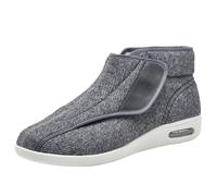 Antoufles Sanitaires Homme et Femme,Swollen Feet Extra Wide Width Easy on & Off Walking Sneakers Diabetic Air Cushion Slip-on Orthopedic Sandalsgrey-40