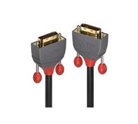Antra Line - Câble DVI - liaison double - DVI-D (M) pour DVI-D (M) - 2 m - rond, vis moletées - noir