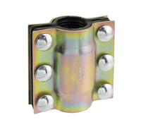 Antrader Collier de réparation de tuyaux d'eau, outil de réparation de tuyaux en acier au carbone pour tuyaux en PE/PVC/PPR/acier/fer, 10,2 cm de long, kit de réparation d'urgence de tuyaux