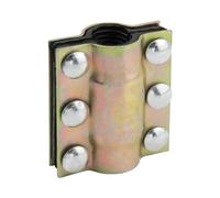 Antrader Collier de réparation de tuyaux d'eau, outil de réparation de tuyaux en acier au carbone pour tuyaux en PE/PVC/PPR/acier/fer, 10,2 cm de long, kit de réparation d'urgence de tuyaux