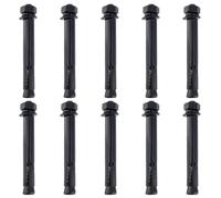 Antrader Lot de 10 boulons d'expansion hexagonaux externes en acier inoxydable 304 pour béton, M8 x 80 mm