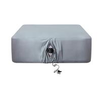 Antranfour Drap-Housse Complet pour Matelas pneumatique, avec Poches très Profondes de 61 cm, Housse Ultra Douce, Durable et Respirante pour lit Gonflable, avec Ouverture de Pompe, se gonfle à Tout