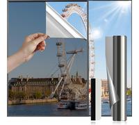 Antrect Film de discrétion pour fenêtres en verre, film opaque réfléchissant anti-reflet à sens unique, contrôle de la chaleur, film teinté pour fenêtre de maison, autocollant de fenêtre anti-UV