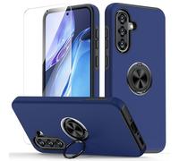 ANTSHARE Coque pour Samsung Galaxy A56 5G/A36 5G,avec 1* Verre Trempé Vitre Protection et Anneau Telephone Invisible,Militaire PC et TPU Etui Antichoc Housse pour Samsung A56 5G/A36 5G - Bleu