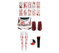 Antsparty Deguisement Zombie Cheerleader Enfant et Adultes