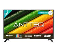 Antteq AB50D1 TV 50 Pouces (Téléviseur 127 cm), Dolby Audio, Triple Tuner DVB-C/T2/S2, CI+, HDMI, USB Media Player, Dolby Audio, Sortie Audio numérique, Mode Hôtel Inclus