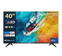 Antteq AV40F5Q 2K QLED FHD Smart TV 40 Pouces HDR10 Bluetooth avec Triple Tuner (DVB-C/-S2/-T2) App Store, Netflix, Prime Video, Rakuten TV, DAZN, Youtube