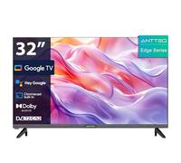 Antteq G32 Smart TV 32 Pouces sans Bord (Television 80 cm) HD, Voice Assistant, Wi-FI, Dolby Audio, Bluetooth 5.1, Triple-Tuner (DVB-T/T2-C-S/S2), 3 HDMI, USB, Netflix, Youtube, Prime Video