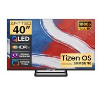Antteq MEMC HDR10 Téléviseur intelligent 40 pouces avec support central FHD QLED avec système d'exploitation Tizen avec concentrateur de jeu AppleTV+ Netflix Freeview, MEMC HDR10, idéal pour le salon