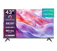 Antteq Q43 Edge QLED Smart TV 43 Pouces(TV 109cm) 4K,HDR,Frameless,APP Store(10000+ APPs),Assistant Vocal Bluetooth,WiFi 2.4G/5G