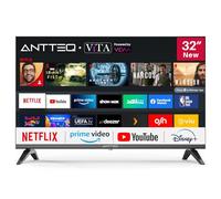 Antteq Vita TV-V32-AH3Q1L Smart TV 32 Pouces (80cm), Vidaa OS Télévision avec Appli Mobile,APP Store,Share to TV, Molotov/Netflix/DAZN/WiFi,HDMI,2025