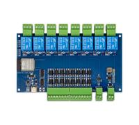 Anttory ESP32 Module relais Modbus 8 canaux RS485, 8 entrées et 8 sorties, isolation par optocoupleur 9-24V, alimentation TYPE-C avec Wi-Fi/Blutooth (Carte uniquement)