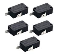 Anttory Lot de 5 micro-interrupteurs KW1-103, 16 A, 250 V, normalement fermé, 2 broches, pour four à micro-ondes, lave-linge et cuiseur à riz