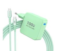 ANTWELON 100W USB C Chargeur GAN Ordinateur Portable Type C pour MacBook Pro 16 15 14 Zoll, MacBook Air, iPad Pro, Galaxy S24 S23, Dell XPS, HP, Lenovo Thinkpad Yoga, Tablet (Vert)