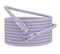 ANTWELON 240W Câble USB C vers USB C 2M PD 3.1 USB Type C Charge Rapide Nylon Cable pour iPhone 16 15 Pro Max Samsung Galaxy S24 S23 Macbook Pro iPad Pro (violet)