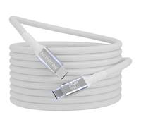 ANTWELON 240W Câble USB C vers USB C 2M PD 3.1 USB Type C Charge Rapide Nylon Cable pour iPhone 16 15 Pro Max Samsung Galaxy S24 S23 Macbook Pro iPad Pro (blanc)