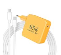 ANTWELON Chargeur USB C 65W Charge Rapide PD3.0 GAN Ordinateur Portable Type C pour Lenovo Thinkpad X1 Yoga HP Spectre Dell Latitude ASUS Chromebook MacBook Wallplug 20 V 3,25 A