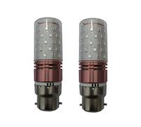 ANTYX 10w b22 Baïonnette LED Ampoule 12V 24V bulbe de maïs à Basse Tension 2835 SMD 60 LED AC/DC 12-40v for RV Camper Marine, Énergie Solaire Lumière et Grille 2 Pack (Couleur : Bleu)