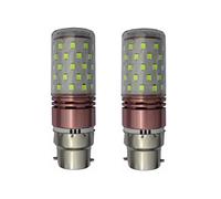 ANTYX 10w b22 Baïonnette LED Ampoule 12V 24V bulbe de maïs à Basse Tension 2835 SMD 60 LED AC/DC 12-40v for RV Camper Marine, Énergie Solaire Lumière et Grille 2 Pack (Couleur : Green)