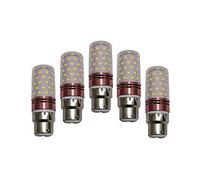 ANTYX B22 Bayonet Cap Ampoule LED 12V 24V 36V, 5 Pack 12W Ampoule, équivalent à Incandescence de 60W, Blanc Chaud 3000k / Cool Blanc 6000k AC12-40V DC12-60V [Classe d'énergie A +]
