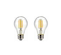 ANTYX E26 / E27 LED Ampoules Chaudes Blanches 270 0K 2W 3V A60 A19 Edison Standard Base vis 20W équivalent pour pour l'extérieur Lampes solaires, Pack 2