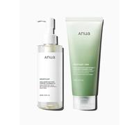 ANUA Double Cleansing Duo for Facial Cleansing : Heartleaf Pore Control Cleansing Oil & Quercetinol Pore Deep Cleansing Foam for Double Cleansing, Korean Skincare