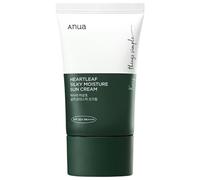 Anua Heartleaf Silky Moisture Sun Cream SPF 50+ PA ++++ hydtratante et apaisante (Heartleaf, panthénol) Crème solaire coréenne visage bio sans résidu blanc pour les peaux sensibles (50ml)