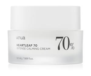Anua Heartleaf 70% Intense Calming Cream crème protectrice et apaisante intense pour tous types de peau, y compris peau sensible 50 ml