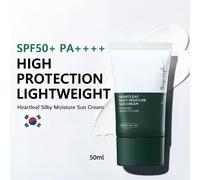 Anua Heartleaf Silky Moisture Sunscreen SPF50+++ Crème solaire hydratante quotidienne pour le visage, crème solaire aqueuse 50ml, produits de soin coréens