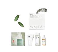 Anua kit coréen d'essai de lissage des feuilles du cœur | format voyage, coffret cadeau comprenant un tampon transparent Heartleaf 77, un tonique lissant Heartleaf77%, une lotion quotidienne et une a