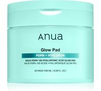 Anua PDRN 100 Hyaluronic Acid Glow Pad patchs tonifiants pour une peau hydratée et raffermie 60 pcs