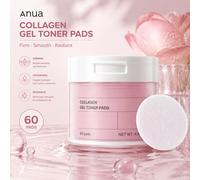 Anua Tampons de Tonique au Collagène 60 pièces, Tampons de Tonique Raffermissants Coréens, Tampons Faciaux Hydratants au Collagène, Traitement Hydratant Boostant l'Élasticité de la Peau pour une Peau 