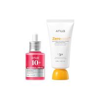 Anua Ultimate Glow Protection Duo, Zero-Cast Moisturizing Finish Sunscreen + Niacinamide 10 + TXA 4 Serum, SPF 50,No White Cast, Facial Serum for face, Korean skincare Set