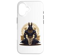 Anubi Pharaon Hiéroglyphes de la Pyramide du Caire Anubis Coque pour iPhone 16