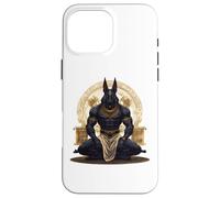 Anubi Pharaon Hiéroglyphes de la Pyramide du Caire Anubis Coque pour iPhone 16 Pro Max