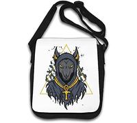 Anubis Anpu Egypt Sac bandoulière Dieu de la mort Blanc