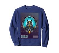 Anubis cybernétique Hybride Techno et mythologie Divine Sweatshirt
