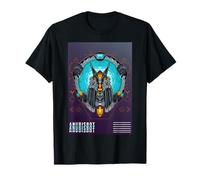 Anubis cybernétique Hybride Techno et mythologie Divine T-Shirt