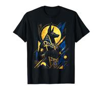 Anu ité égyptienne Géométrique Bleu Ancien Art Abstrait T-Shirt