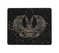 Anu ieu Égyptien Tapis De Souris Bords Cousus Tapis Souris Durable Mouse Pad pour Bureau Maison Études 25X30Cm